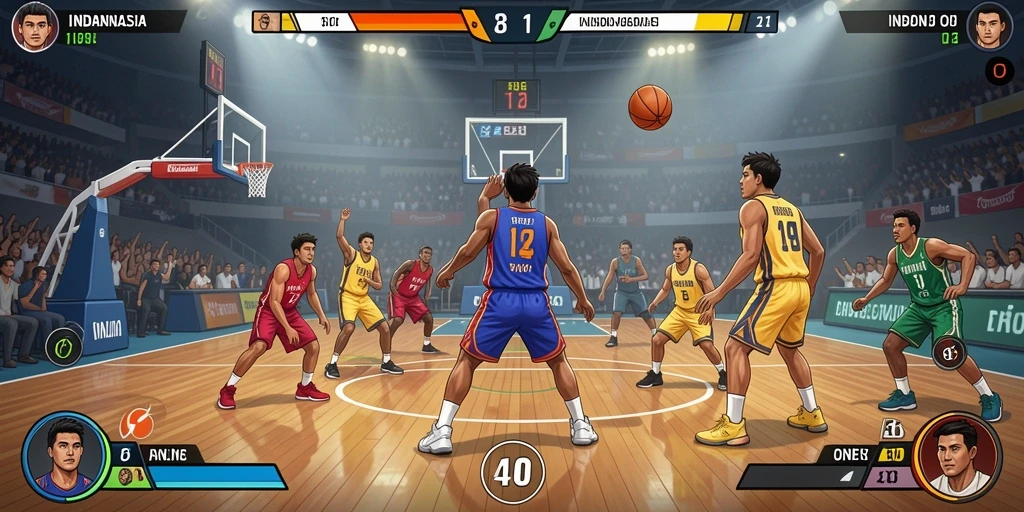 Menampilkan aksi seru dalam mode multiplayer.