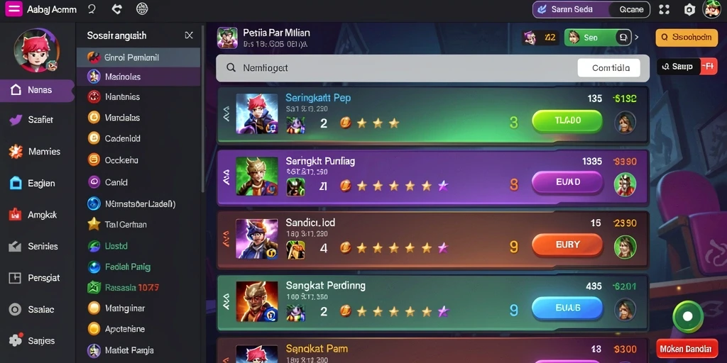 Fitur bonus dan promosi yang menggoda.