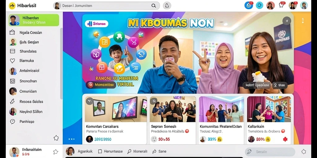 Contoh level dengan grafis yang memukau.